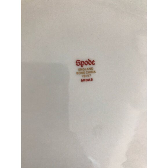 Vintage Spode Midas Bone China England Oval Serving Dish Plate 14" Y8157 Gold - Picture 8 of 8